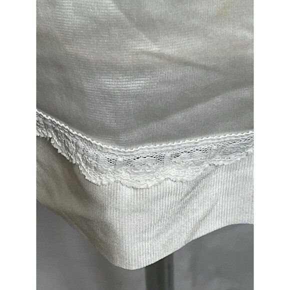Vintage SEARS THE DOESN'T SLIP Ivory Lace Trim Small USA Made - Picture 4 of 6